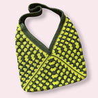 Handmade Green Shoulder Bag | Crochet Cotton Purse
