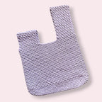 Lilac Japanese Knot Bag | Handmade Crochet Wristbag