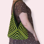 Handmade Purple Shoulder Bag | Crochet Cotton Purse
